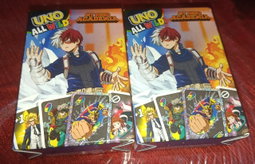 my hero academia relief stress uno card game