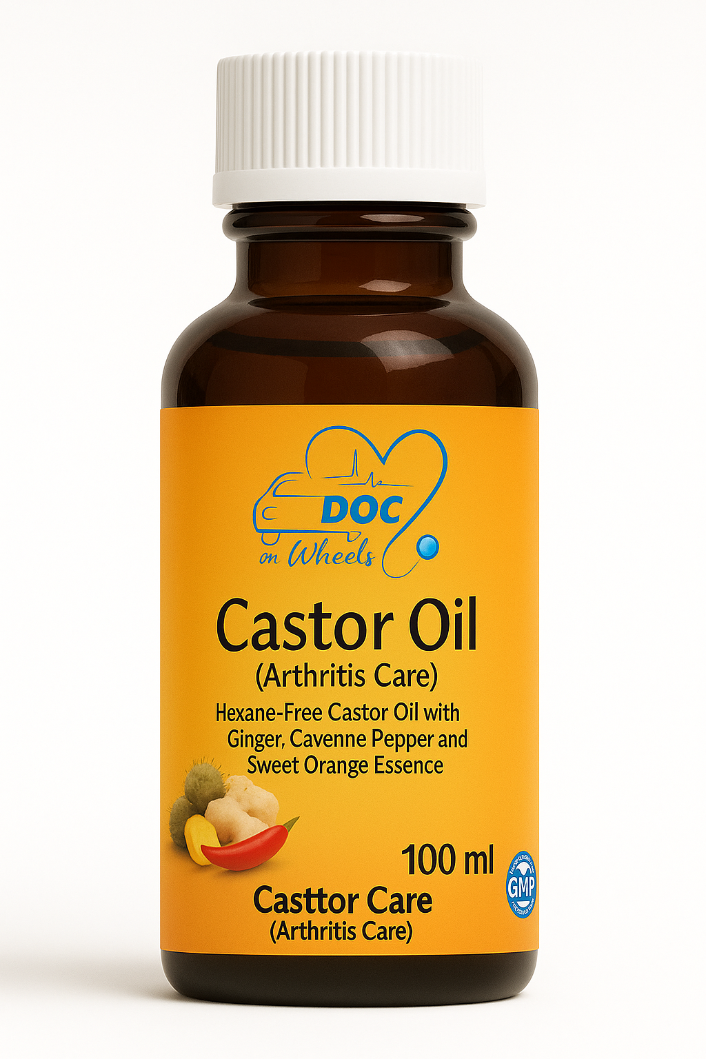 Castor Oil (cayenne and ginger infused)