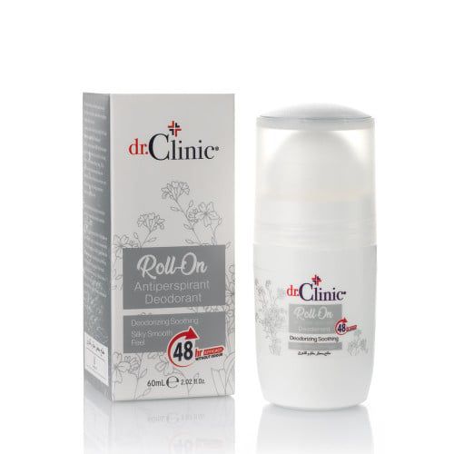 DR.CLINIC Deodorant Roll on gray دكتور كلينيك مزيل تعرق رول رصاصي