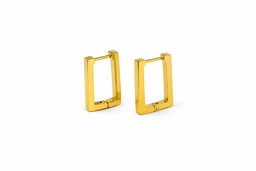 Golden Frame Hoop Earrings