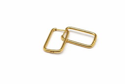 Sculpted Square Hoop Earrings