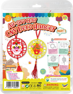 DIY Air-Dry Clay CNY Hanging Deco (Pack of 2)