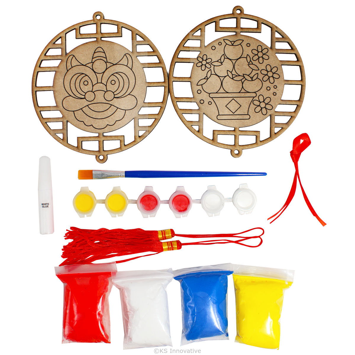 DIY Air-Dry Clay CNY Hanging Deco (Pack of 2)_1