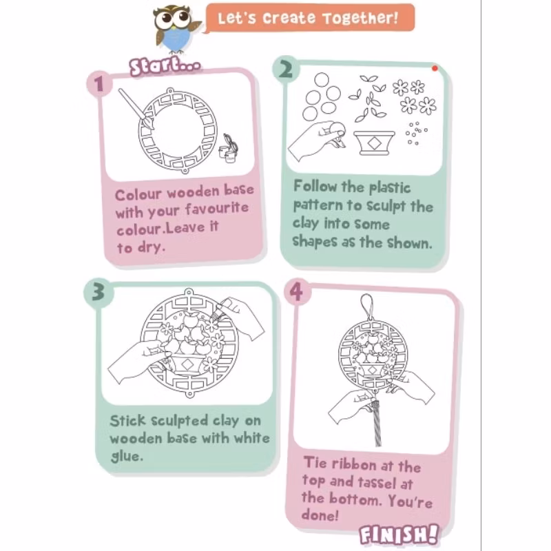 DIY Air-Dry Clay CNY Hanging Deco (Pack of 2)_5