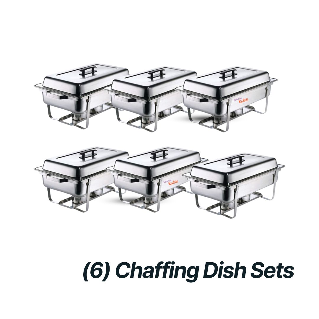 Foodie Combo - (6) Chaffing Dish Sets.