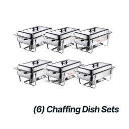 Foodie Combo - (6) Chaffing Dish Sets.