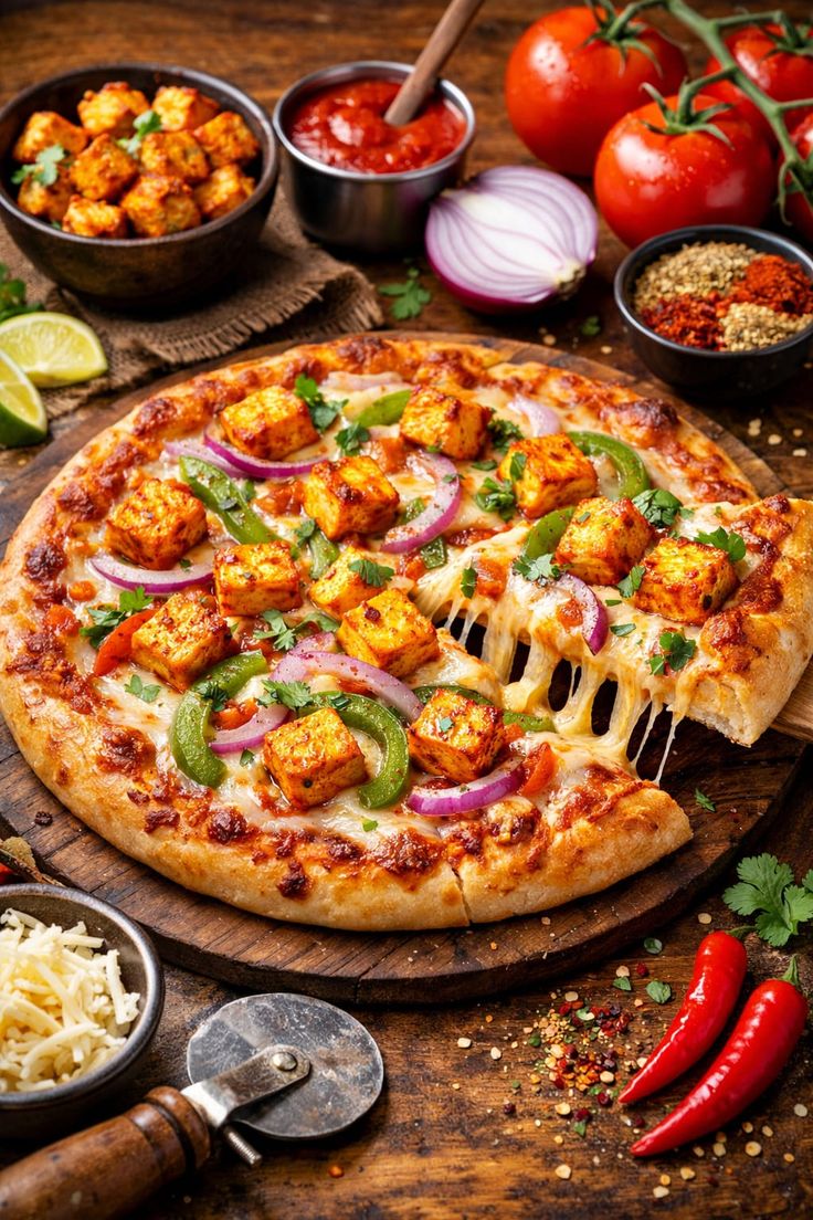 Panner makhani pizza 
