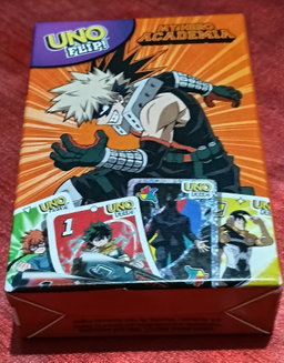 my hero academia relief stress uno card game