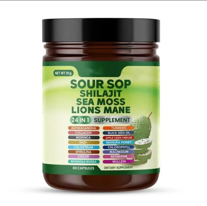 Soursop + Shilajit + Sea Moss + Lion’s Mane Blend