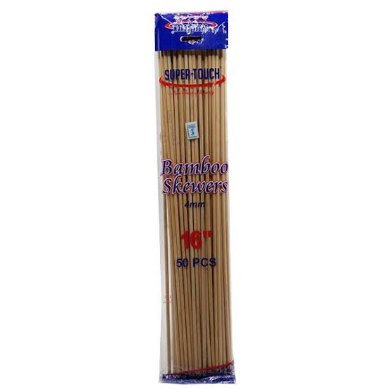 Super tough bamboo skewers 10"