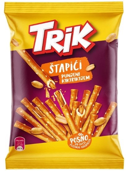 Trik štapići punjeni kikirikijem 200g 