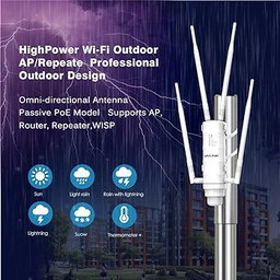 Wavlink AC1200 High Power Outdoor Dual Band Wireless PoE Repeater/AP/Router (VENDOR 5)
