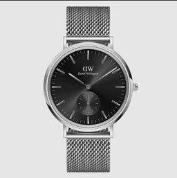 Pour Lui - Montre à quartz en acier inoxydable Classic Multi-Eye 40 - Argenté et noir