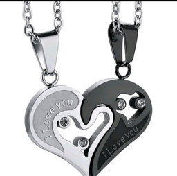 Valentin Lovers Necklace Couple Necklace Heart Letter Initial Chokers Love Charm Colars Valentine's Day Gift Women's Fashion Accessories Jewellery Necklace Clasps For Of Couple NO BOX