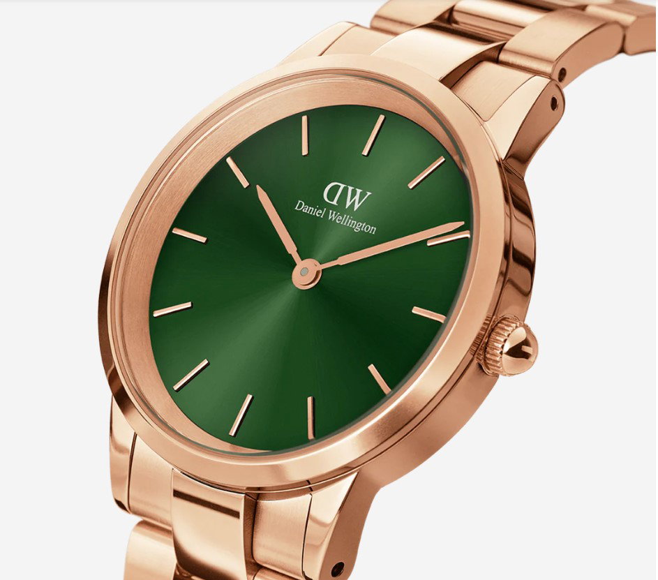 Pour Lui - Montre à quartz en acier Iconic Emerald - 36 mm - Doré et vert_2