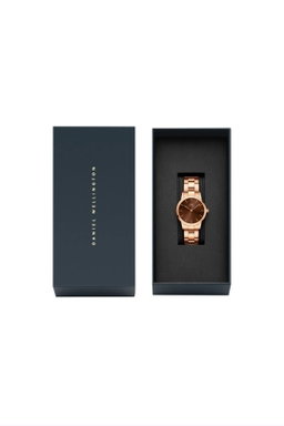 Pour Elle - Montre à quartz en acier - Doré rose et marron