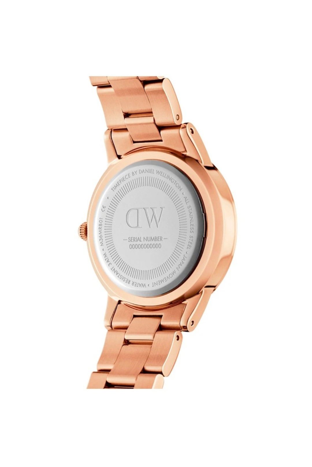 Pour Elle - Montre à quartz en acier - Doré rose et marron_2