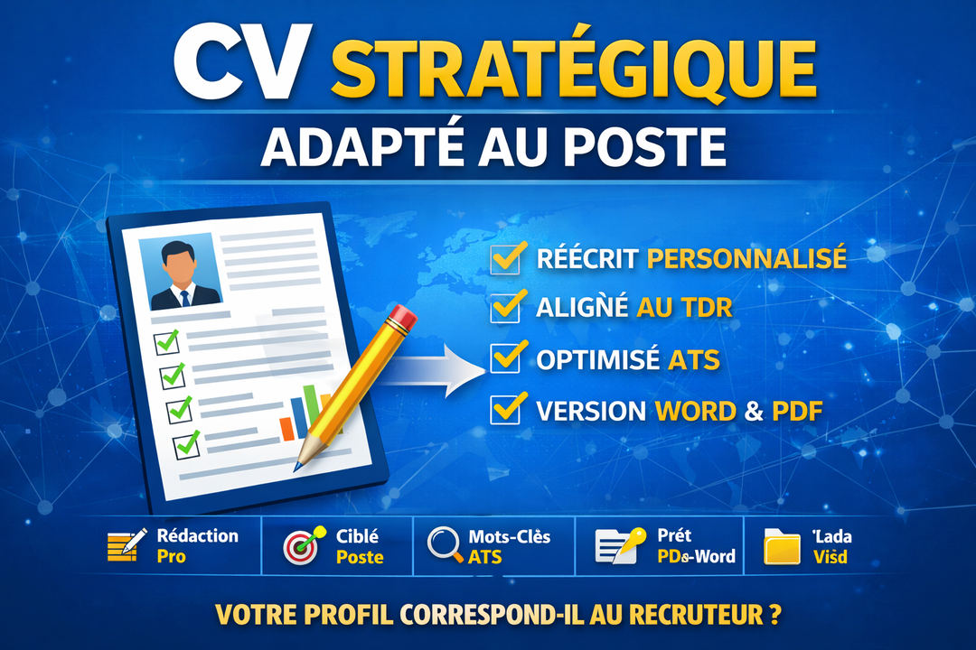 📄 CV Stratégique Adapté au Poste