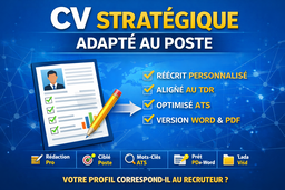 📄 CV Stratégique Adapté au Poste