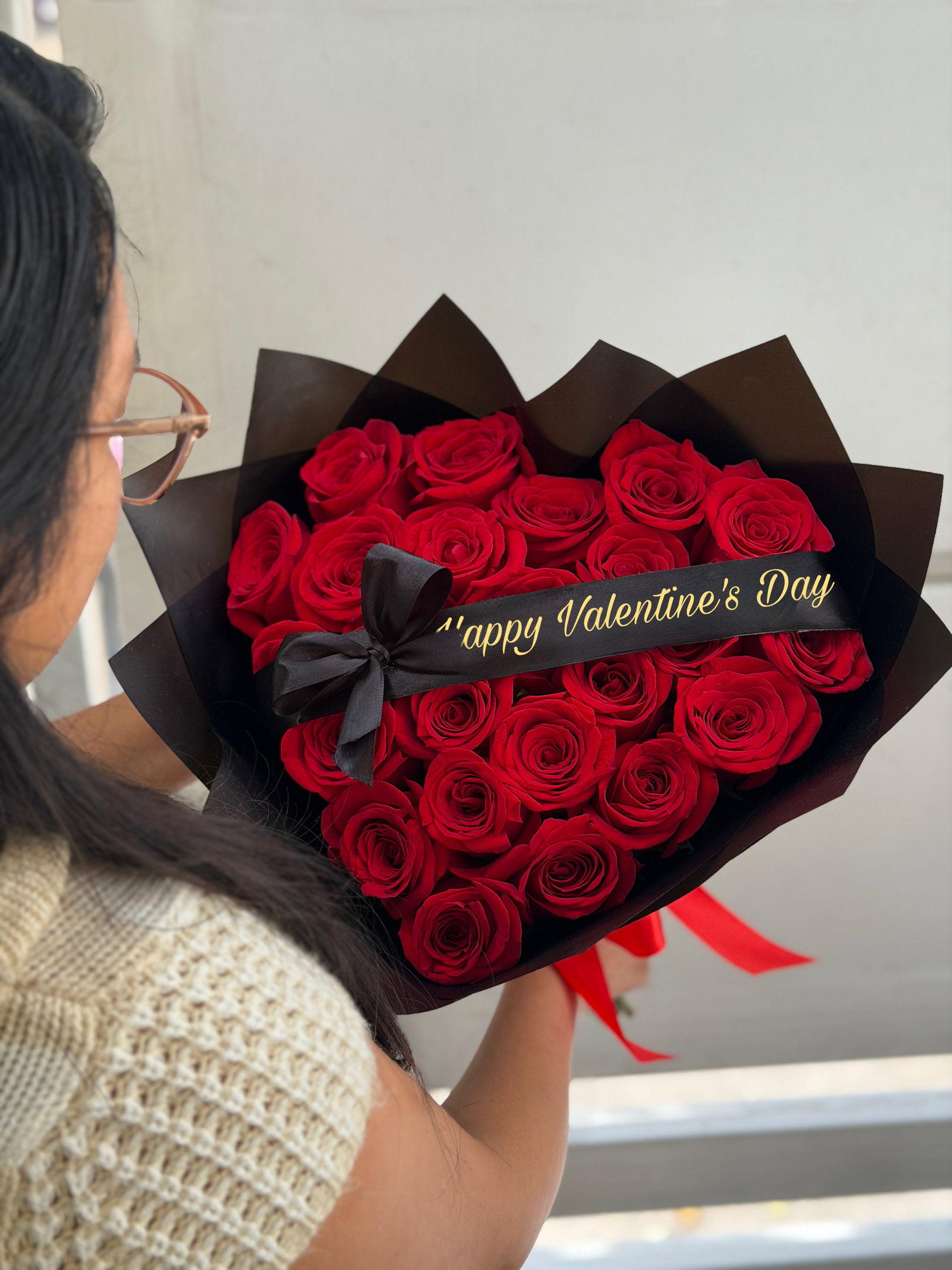 Eternal Love Heart Bouquet (24 roses)_0