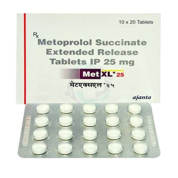 Metoprolol Succinate Extended Release Tablets IP 25mg
