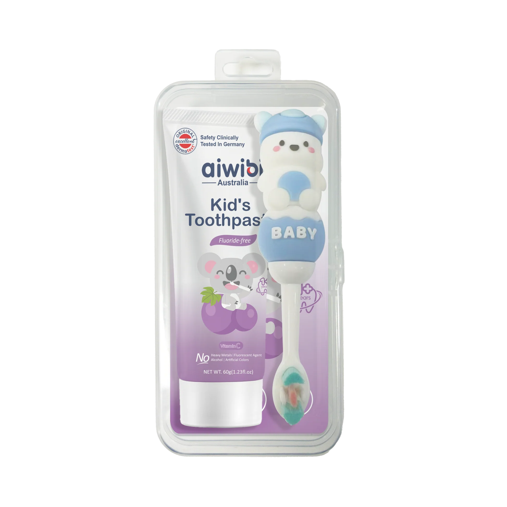 Aiwibi Kit Pâte Dentifrice + Brosse de 1 à 7 ans_1
