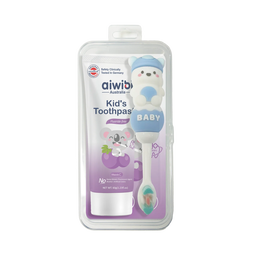 Aiwibi Kit Pâte Dentifrice + Brosse de 1 à 7 ans