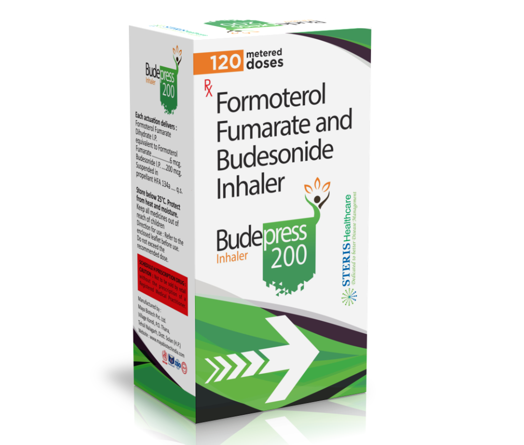 Budesonide 200 mcg + Formoterol Fumarate Dihydrate 6mcg