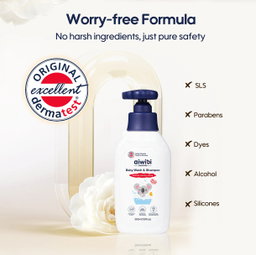 Aiwibi Gel Lavant & Shampooing pour bébé 350ml