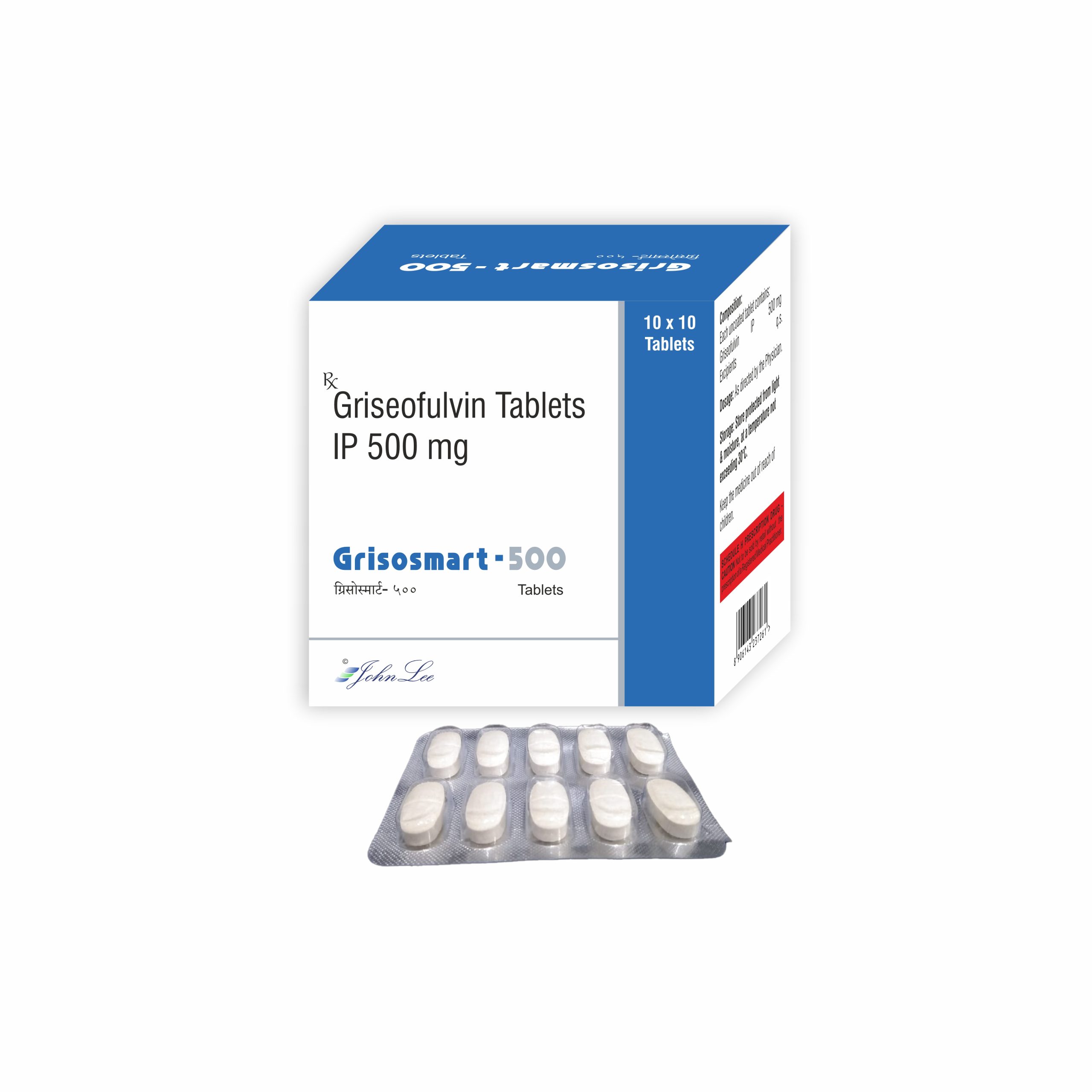 Griseofulvin IP 500Mg Tablets