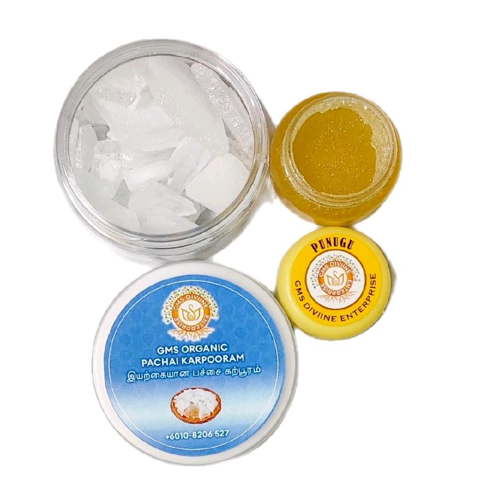GMS Organic Pachai Karpooram & Punugu Combo Long-lasting_2