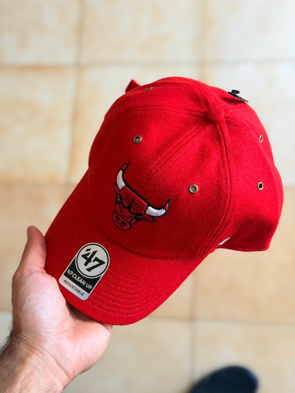 47 Brand - Chicago Bulls Wooly Clean Up Strapback Red_2
