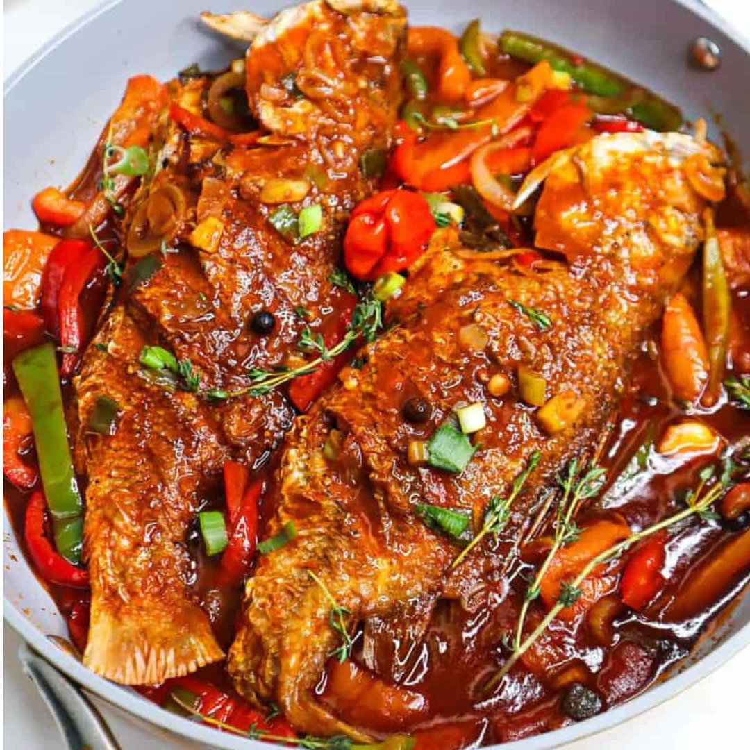 BROWN STEWED FISH (ONLY)
