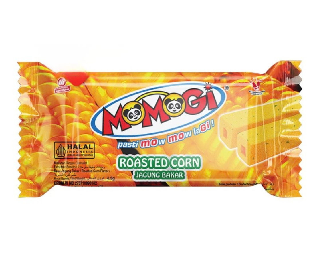 MOMOGI STICK SNACKS ROASTED CORN 12g x 10 x 12