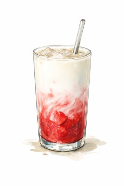 Iced Strawberry Latte