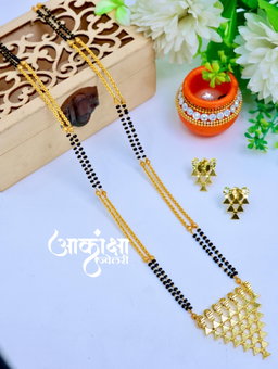 Saraswati Pendant Mangalsutra (Golden)