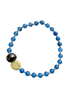 Stone & Kazuri Ceramic Bead Necklace