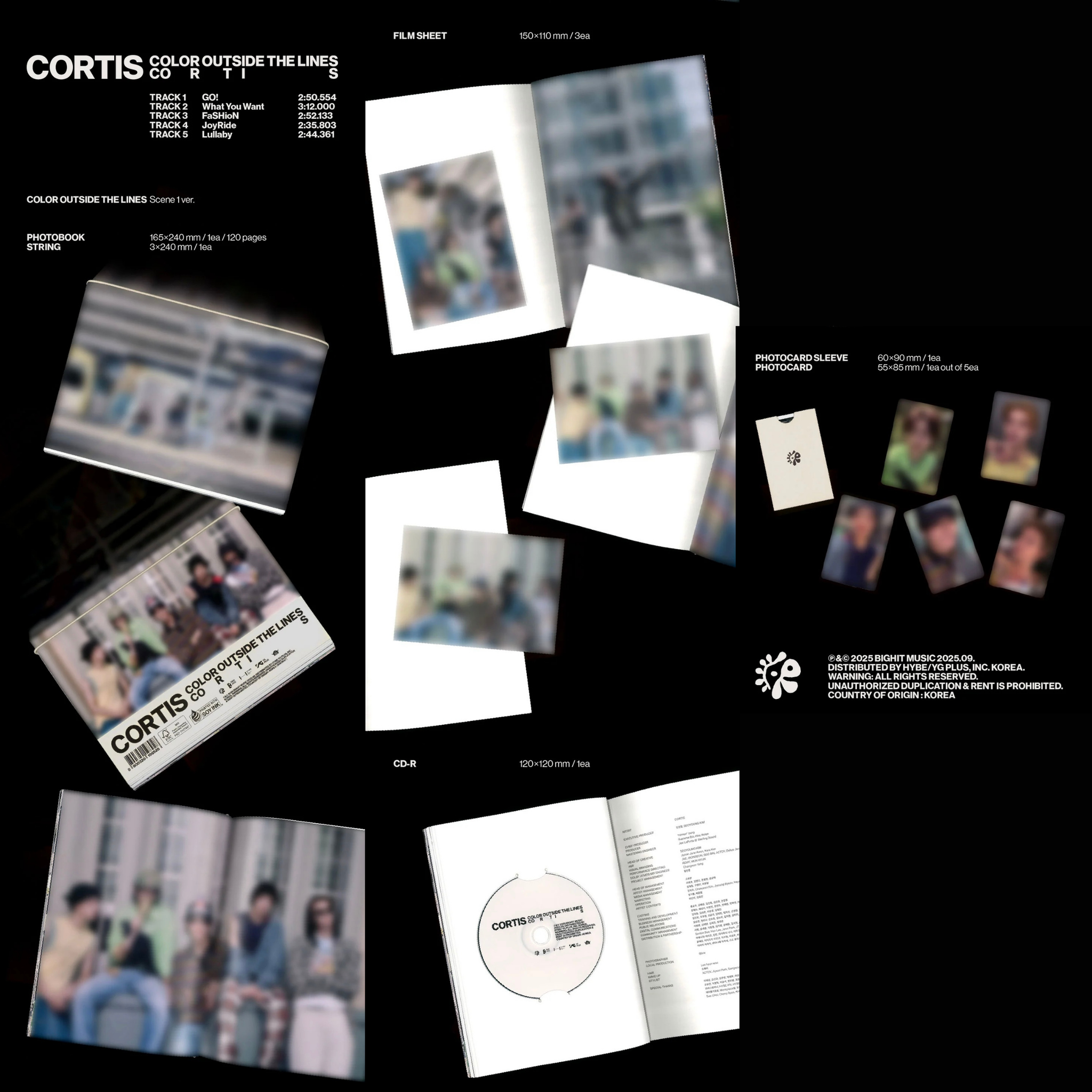(Ready Stock) CORTIS The 1st EP Colour Outside The Lines Photobook Ver._1