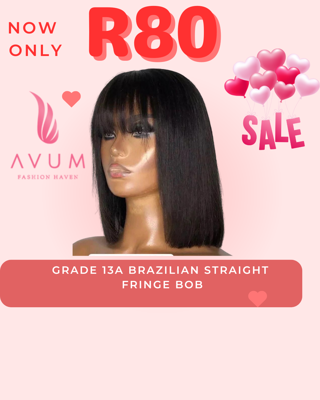 10inch fringe bob