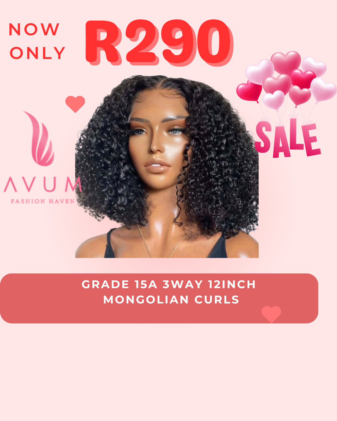 12inch Mongolian curls