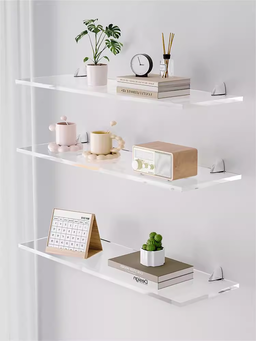 713 - ACRYLIC WALL SHELF