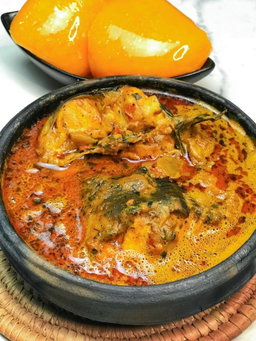 Banga Soup with Starch