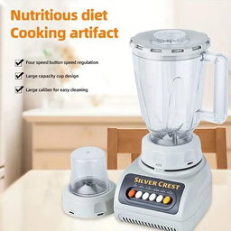 SILVER CREST 1.5L High Quality Powerful Blender 2 In 1 with 2 jar