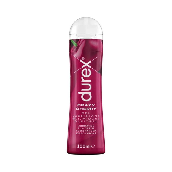 Durex CRAZY CHERRY - Gel Lubrifiant Arôme Cerise, 100ml