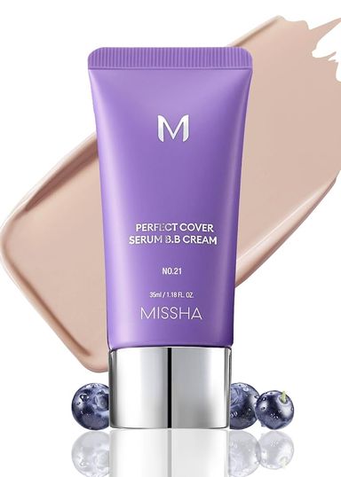 Missha M PERFECT COVER SERUM BB CREAM #21 LIGHT BEIGE 50ML_0