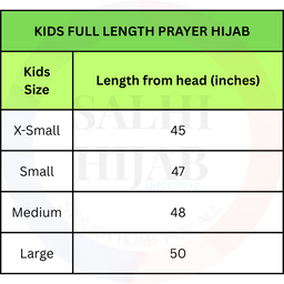 Delightful Kids Small Prayer Hijab 