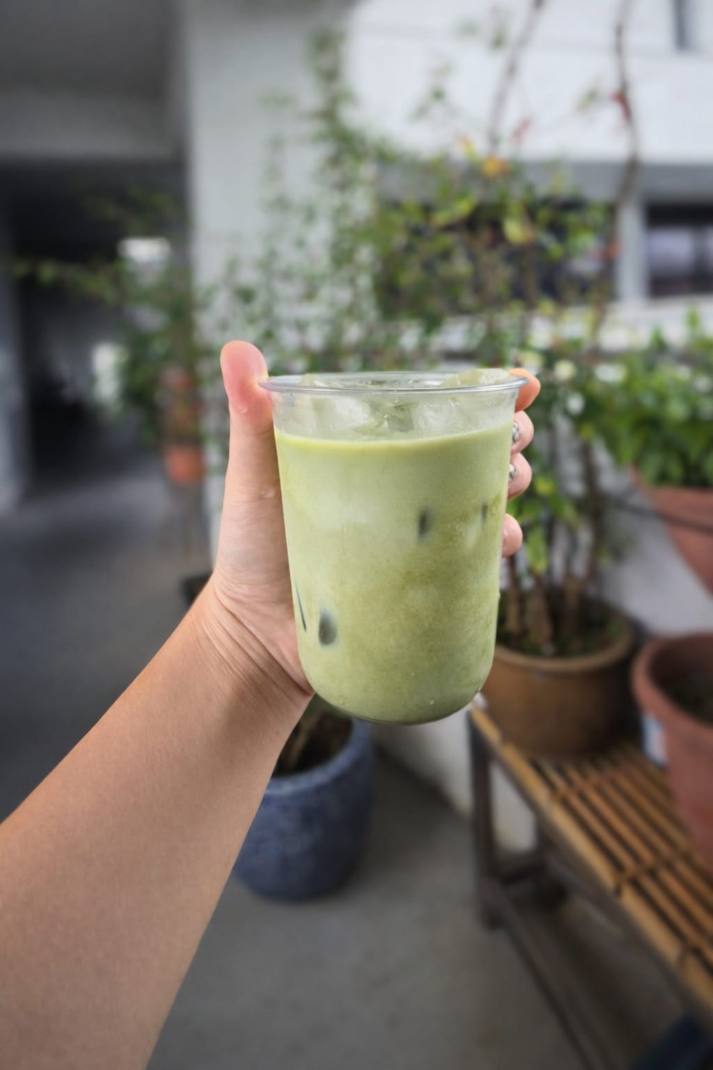 Genmaicha latte