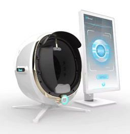 Skin analyzer with small screen