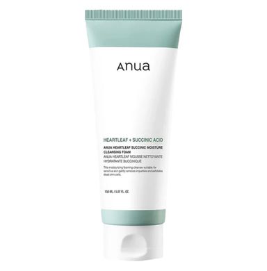 ANUA HEARTLEAF SUCCINIC MOISTURE CLEANSING FOAM 150m_0