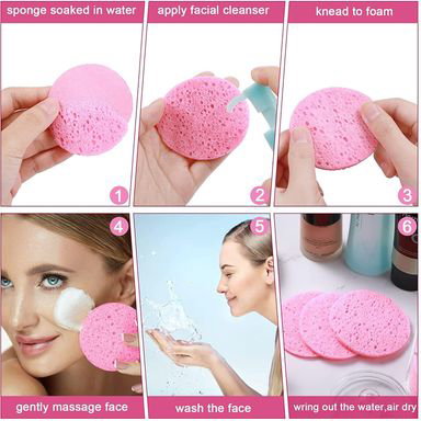 Facial Cleaning Sponge Set 2 PCS_1